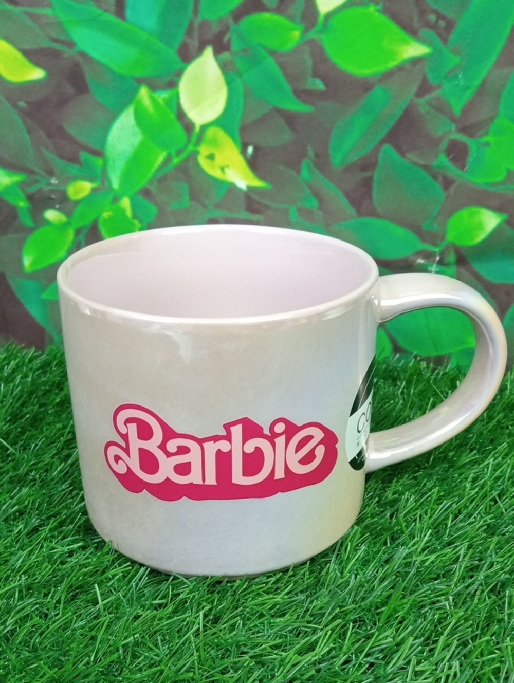 🏠🍒 Barbie Pink Ceramic Mug with Bright Pink Logo
